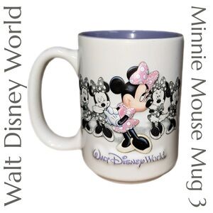 Disney Parks - Disney World Resort Minnie Mouse 3D Coffee Mug - Lilac Purple‎